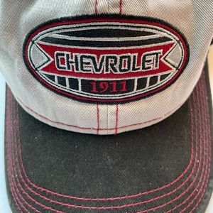 Chevrolet black and white ball cap.